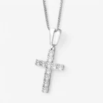 Celestial Faith Moissanite Cross Pendant