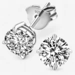 Classic Solitaire Moissanite Stud Earrings