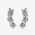 Moissanite Climber Stud Earrings