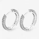 Pavé Hoop Earrings