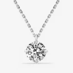 Solitaire Radiance Moissanite Pendant